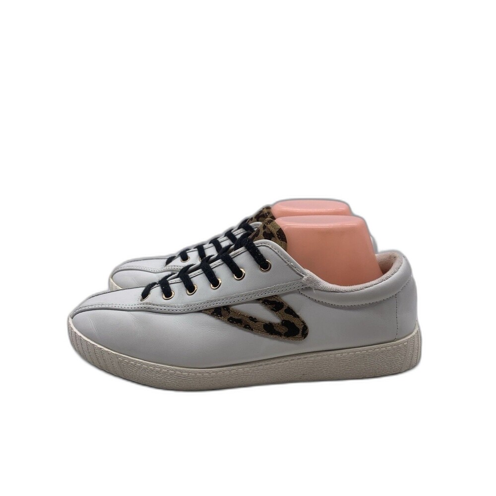 Tretorn Shoes Womens Sz 9.5 White Leather Low Top Casual Sneakers Comfort Nylite